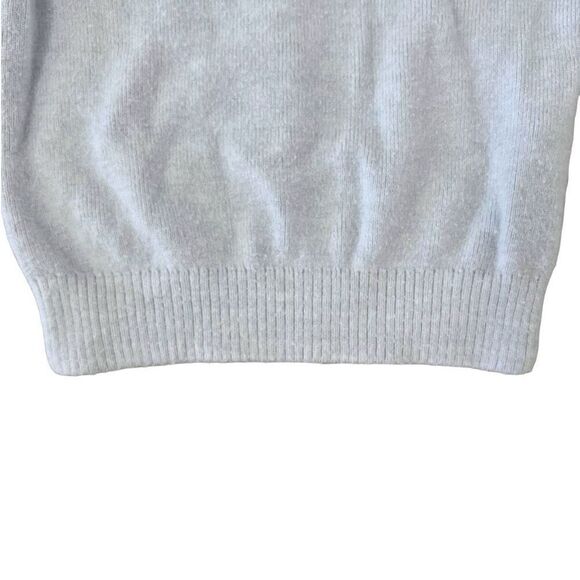 Zara Baby Knit Ruffle Shoulder Crew Neck Pullover Sweater Size 9-12 Months White - Picture 3 of 6